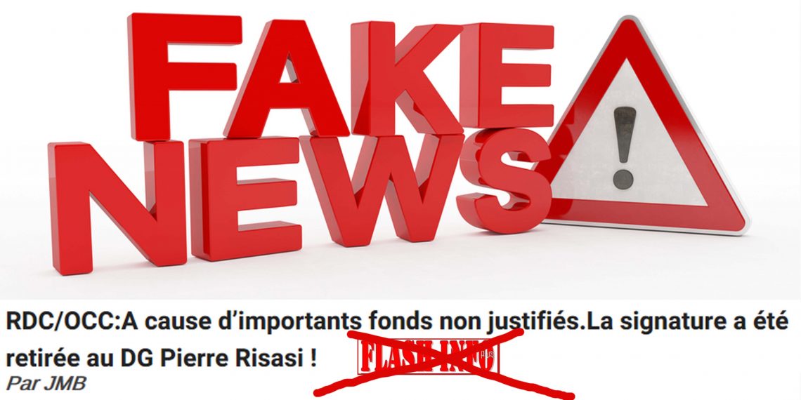 Fakenews sur le retrait de la signature au Directeur Général de l’OCC