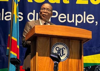 Gaby LUBIBA MAMPUYA, DG OCC, à la conférence publique de la SADC tenue à Kinshasa sur l’industrialisation régionale.