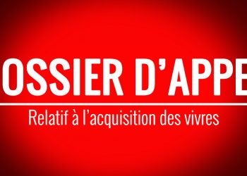 Dossier d’Appel d’Offres n°OCC/CGPMP/01/020/2022 Relatif à l’acquisition des vivres