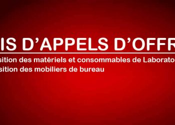 Dossiers d’avis d’appels d’offres n°OCC/CGPMP/01/001/2022 et n°OCC/CGPMP/01/007/2022 relatifs à l’acquisition des matériels et consommables de Laboratoire et des mobiliers de bureau