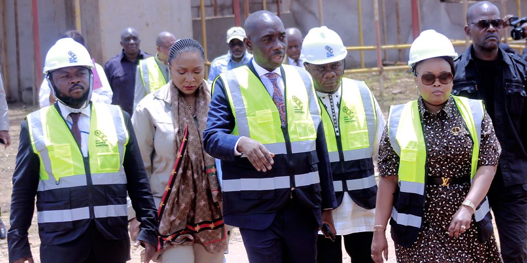 La DGA Mme Christelle MUABILU sur le chantier OCC/Lualaba