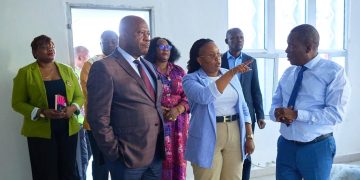 Visite d’inspection des travaux de réhabilitation du laboratoire de Kinshasa par Madame le Directeur Général ai de l’OCC
